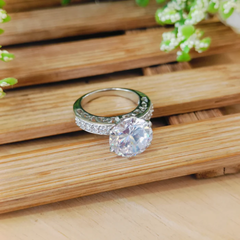 Bague cocktail en argent sterling